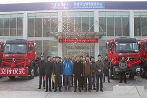 20輛北奔NG80輕量化天然氣牽引車交付河北天運物流