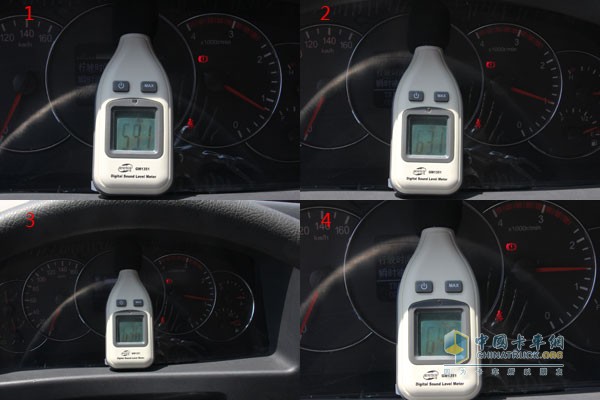 發(fā)動機轉(zhuǎn)速為怠速、1000r/min、1200r/min、1400r /min