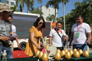 現(xiàn)場用戶搶購28臺(tái) 奧馳汽車萬里行炫動(dòng)海口
