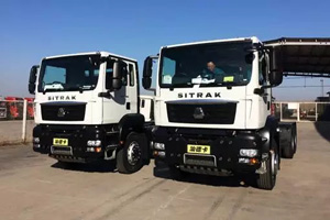 中國(guó)重汽汕德卡 C7H 6×4三一右置泵車(chē)成功下線