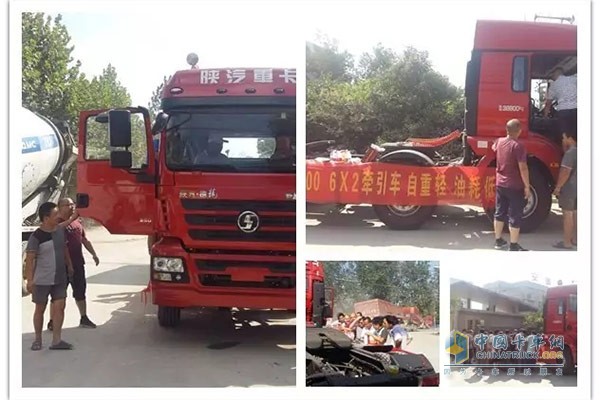 新M3000輕量化 6×2 牽引車(chē)走訪肥西