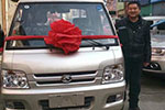 福田時(shí)代，襄陽同發(fā)正在舉行購(gòu)車大抽獎(jiǎng)活動(dòng)，有人已中千元大獎(jiǎng)