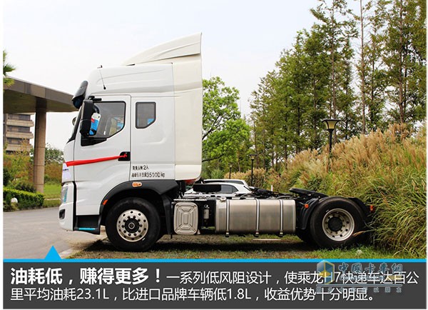 乘龍H7快遞車(chē)油耗低
