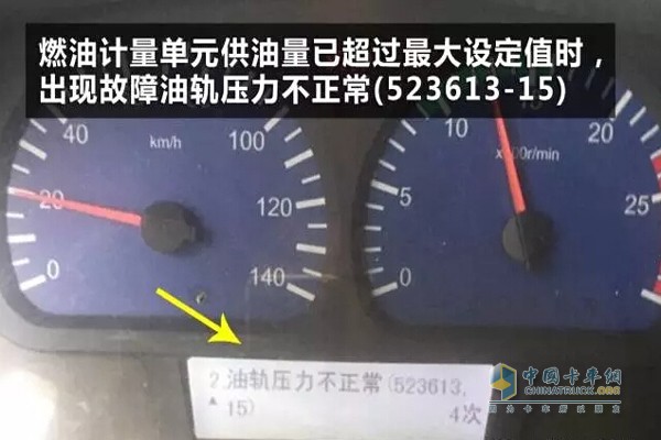 油軌壓力不正常