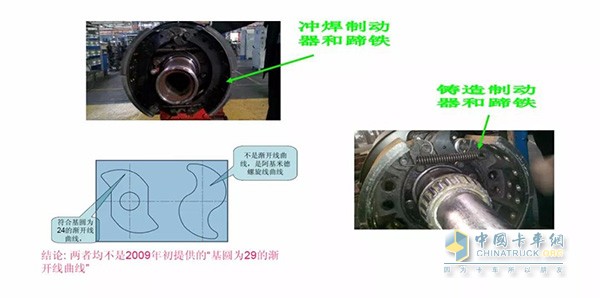 突然更變制動器材質和制動器參數會導致車輛制動疲軟