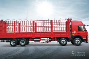 大運(yùn) 新N8E 輕量化 310馬力 8X4 9.6米倉(cāng)柵式載貨車(chē)(153前橋)(CGC5310CCYD5DDHD)