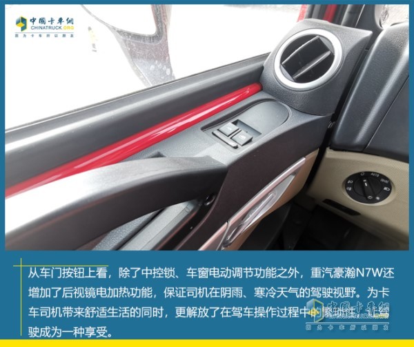 標(biāo)配的電動(dòng)車窗、中控鎖以及后視鏡電動(dòng)調(diào)節(jié)按鈕