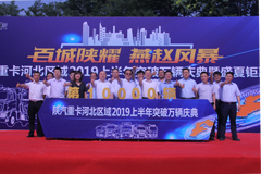 “百城陜耀 燕趙風(fēng)暴”陜汽重卡河北區(qū)域2019上半年突破萬(wàn)輛