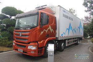 中集聯(lián)合 U+車型 6X2 350馬力國六冷藏車