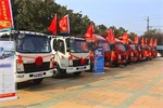 HOWO輕卡科技版登陸連云港，現(xiàn)場(chǎng)訂車22臺(tái)！