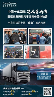 中國卡車司機達人秀巡演暨福田戴姆勒汽車高效價值體驗營