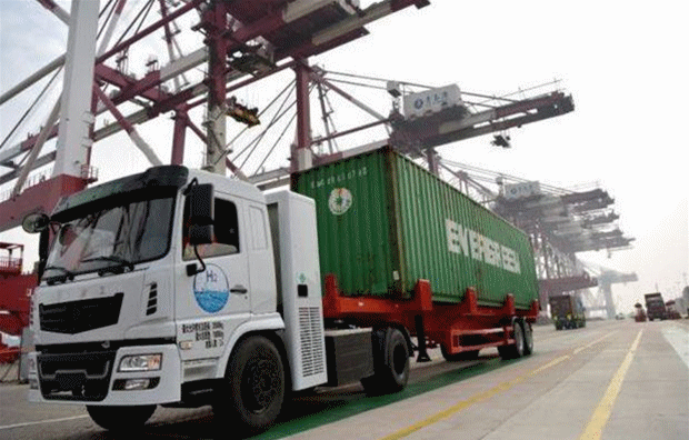 氫能源集卡車正式批量投入青島港進行測試運營