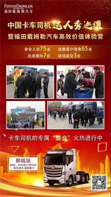 中國卡車司機達人秀巡演暨福田戴姆勒汽車高效價值體驗營
