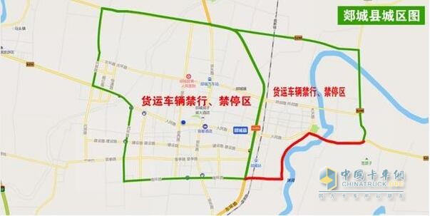 貨運車輛禁行、禁停交通圖