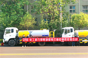 徐工天然氣灑水車(chē)批量交付,為綠色邯鄲在添彩！