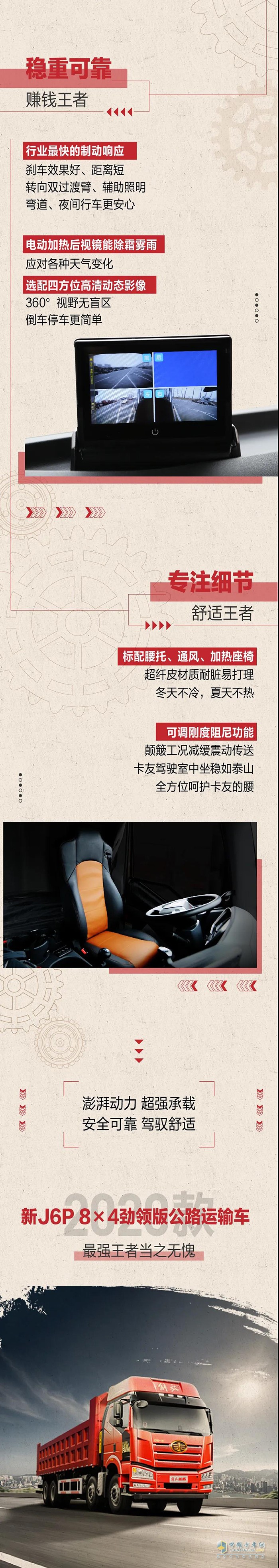 如果自卸車有段位，2020款新J6P 8×4勁領(lǐng)版公路運輸車，堪稱最強王者!
