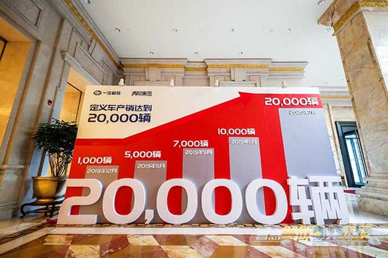 定義車產(chǎn)銷20000輛！一汽解放青汽發(fā)布優(yōu)享貨源深化未來