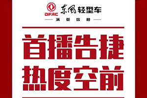東風輕型車首場帶貨直播，觀看人次12000+，訂單數(shù)29！