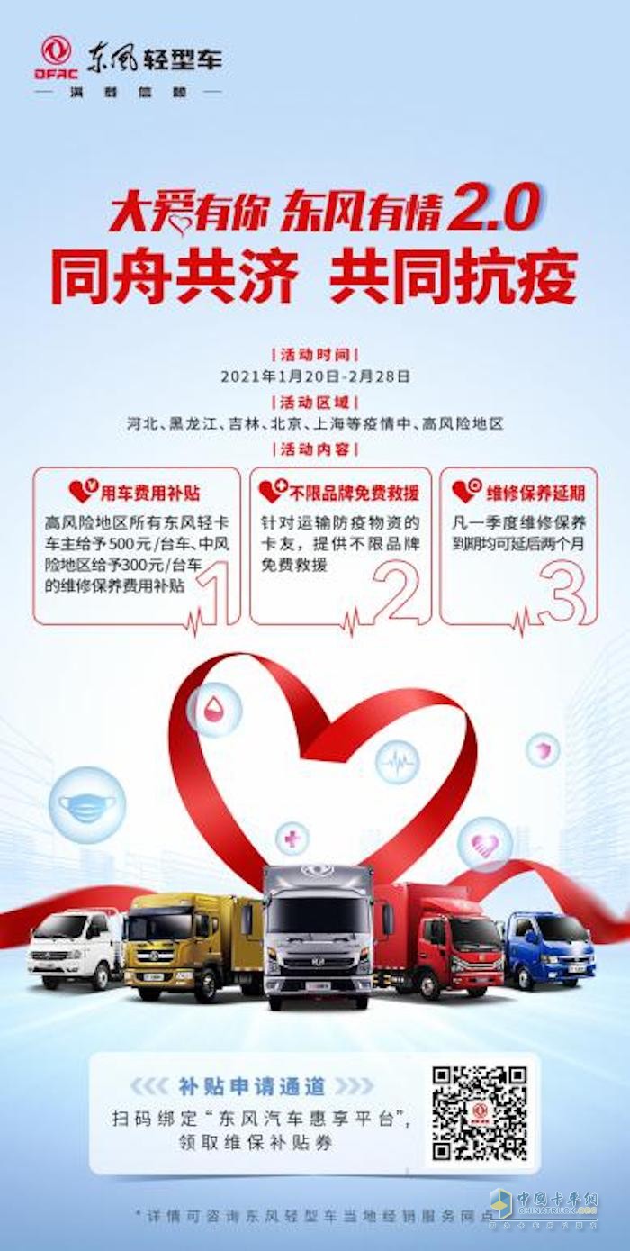 東風(fēng)輕型車(chē) 載貨車(chē) 抗疫捐款 