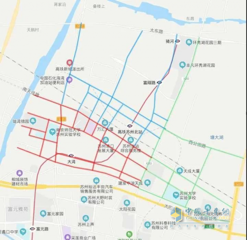 藍色線條為項目區(qū)域