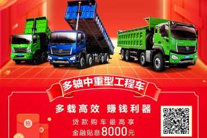 貼息8000元！砂石運輸就選福田瑞沃大金剛ES7（8x4）