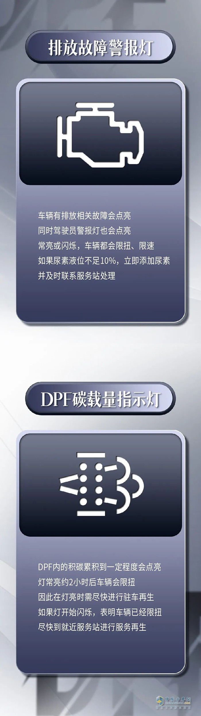 解放卡車 國(guó)六“燈語(yǔ)”大全車輛限速限扭