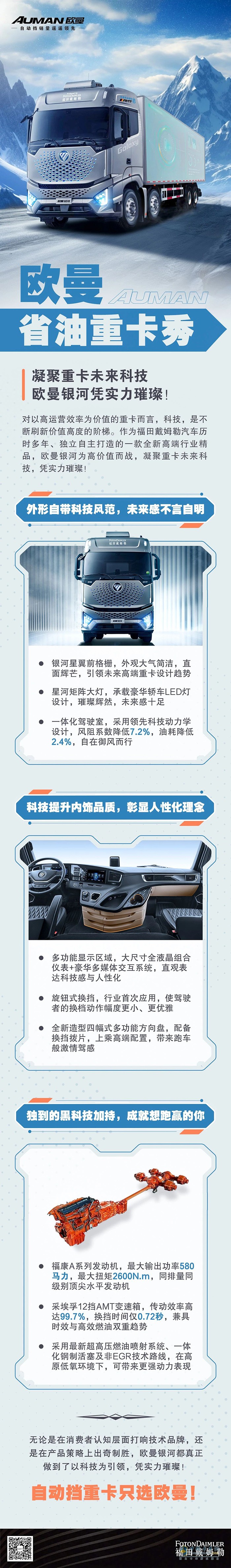 凝聚重卡未來科技，歐曼銀河憑實力璀璨！