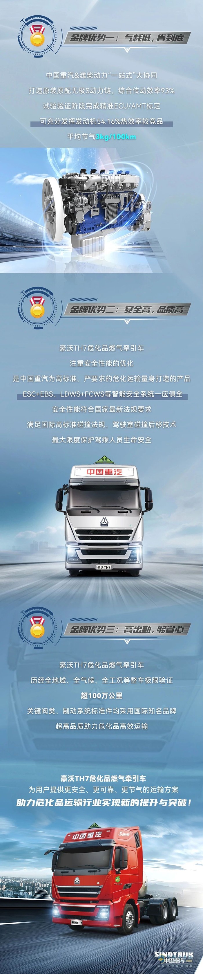 安全 可靠 節(jié)氣 豪沃TH7危險(xiǎn)品燃?xì)鉅恳?chē)批量交付寧夏