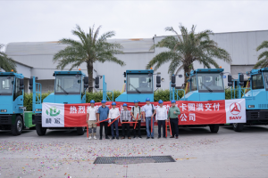 市場(chǎng)保有量遙遙領(lǐng)先 三一電動(dòng)集卡再度批量交付