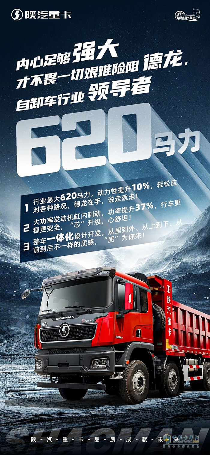 德龍X5000自卸王者，620馬力全“芯”升級，一路領(lǐng)航！