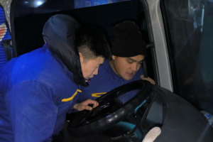 徐工情，天下行 零下25℃ 冬夜里的溫暖守護