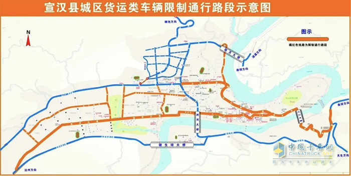 四川省達州宣漢縣市危化品車輛限制通行