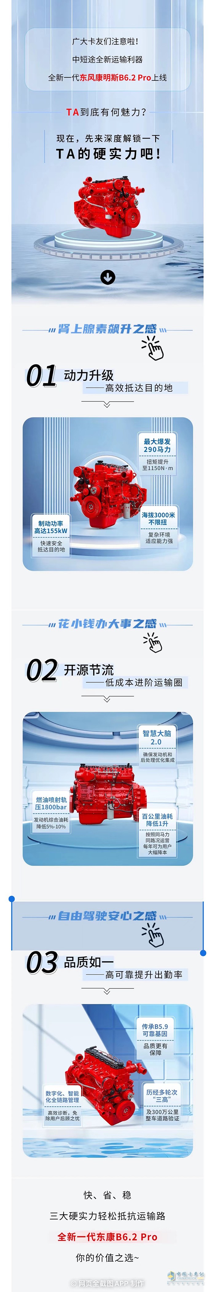 官方“爆料”，全新一代東風(fēng)康明斯B6.2 Pro真有點東西！