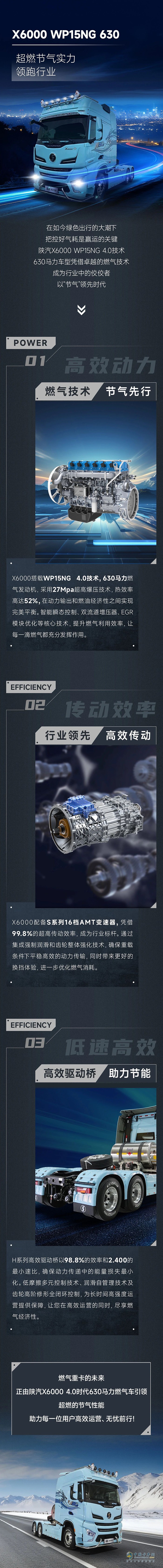 陜汽X6000 WP15NG 630超燃節(jié)氣實力，領(lǐng)跑行業(yè)！