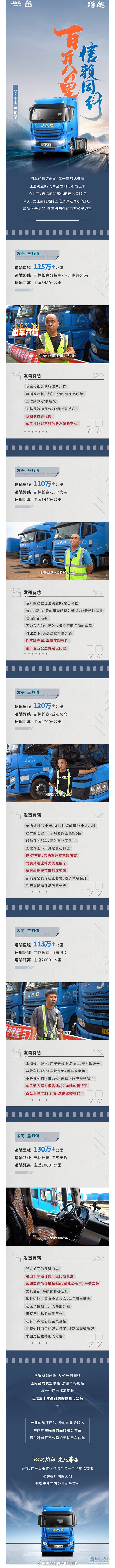 江淮重卡:百萬(wàn)公里，信賴同行！K7車主見證錄