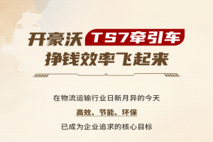 “開豪沃TS7牽引車，掙錢效率飛起來！”