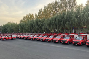 JSV江鈴改裝59輛江鈴大道皮卡前突車(chē)交付黑龍江消防