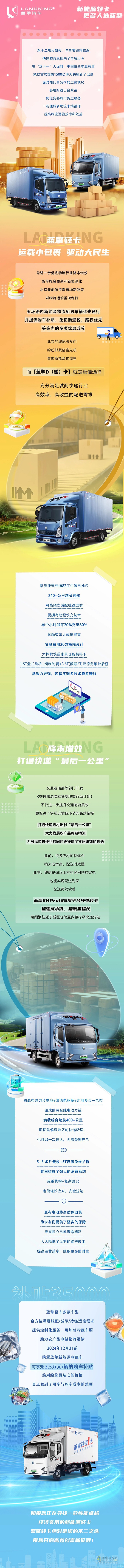 小包裹大民生！多方政策支持，看藍(lán)擎輕卡如何跑贏快遞物流大考