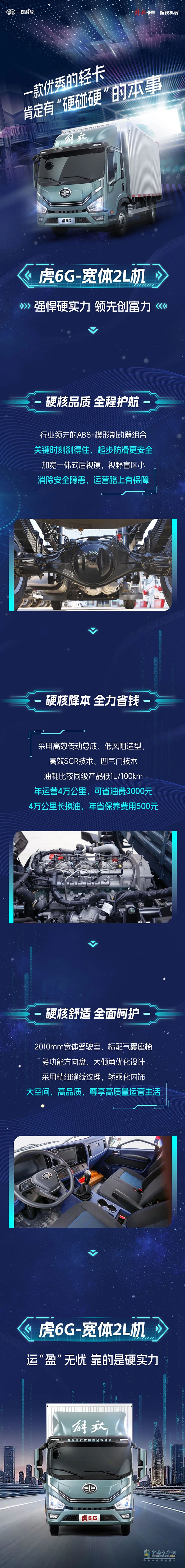 硬碰硬！你可以永遠相信虎解放輕卡6G的實力！
