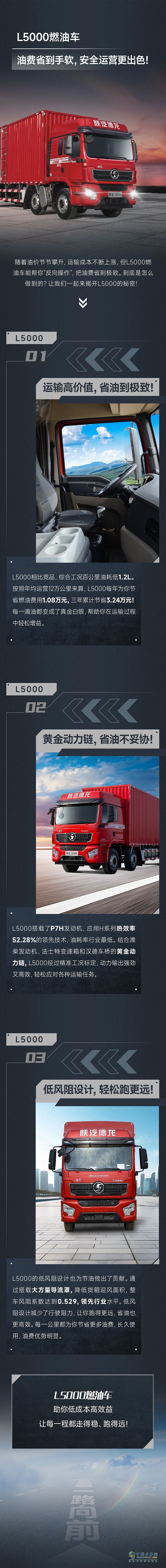 陜汽德龍L5000燃油車，油費(fèi)省到手軟，安全運(yùn)營(yíng)更出色！