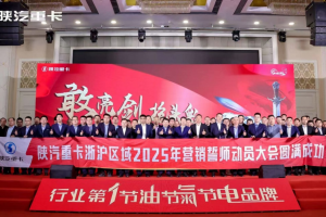 陜汽重卡2025年浙滬區(qū)域營銷誓師大會圓滿舉辦
