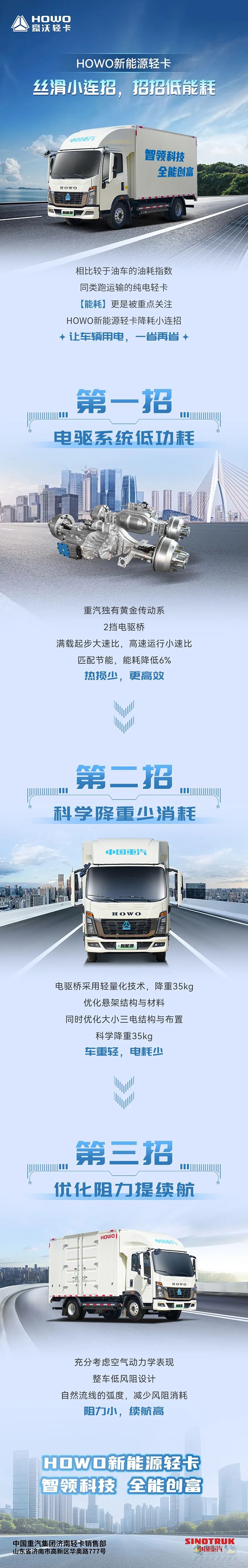 中國重汽HOWO新能源輕卡：絲滑小連招，招招低能耗!