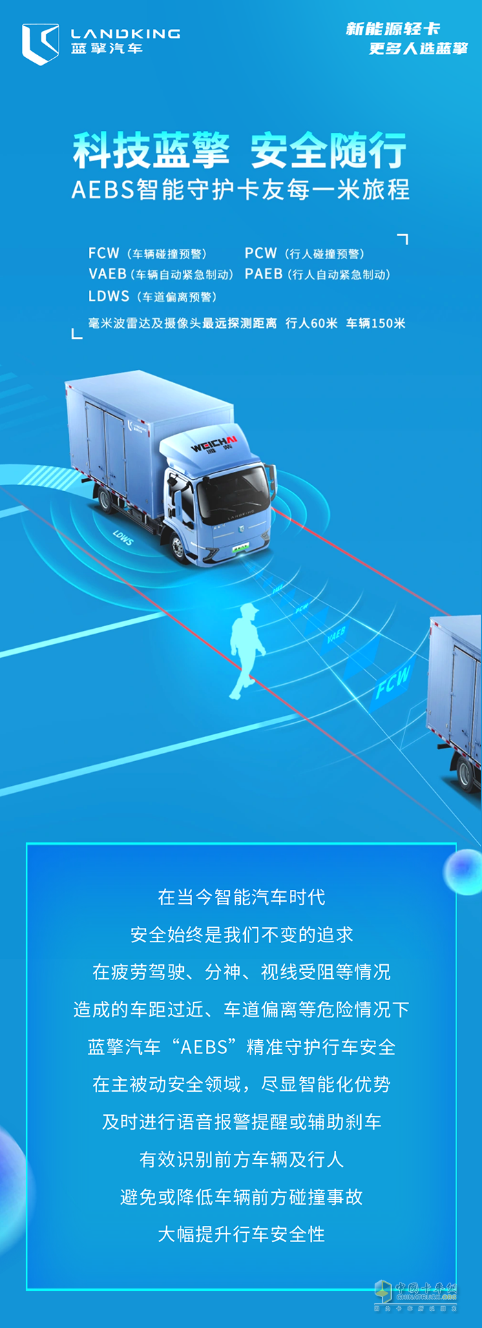一圖讀懂濰柴藍擎AEBS：智能防碰撞，守護行車安全