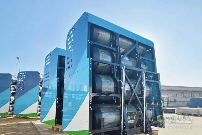 國內(nèi)首批！榮程新能100輛200KW氫能重卡下線