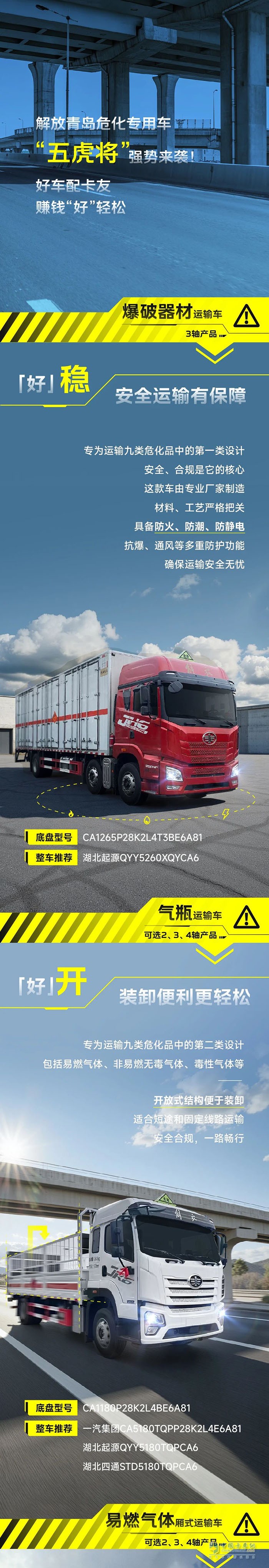 解放青島危化“五虎將”，個(gè)個(gè)都是運(yùn)輸“好”漢！
