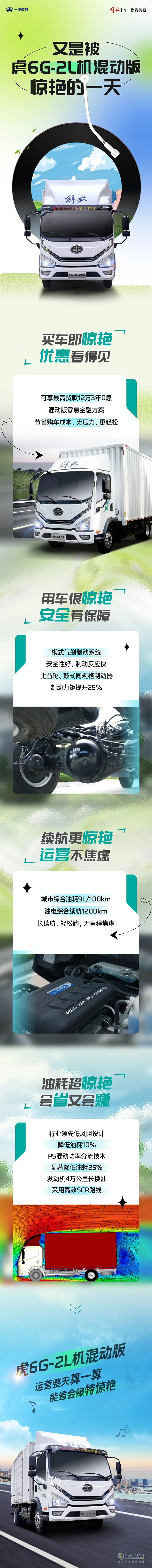 又是被解放輕卡虎6G混動(dòng)版驚艷的一天！