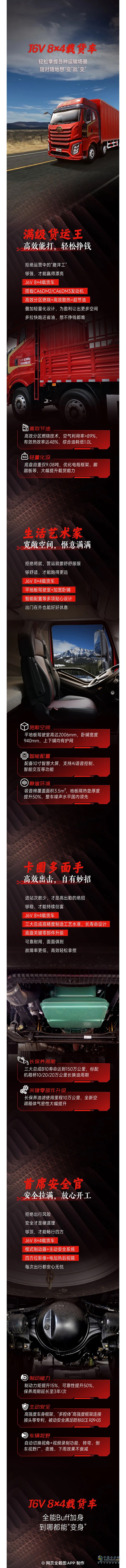 解放卡車：開上J6V，到哪隨“變”!