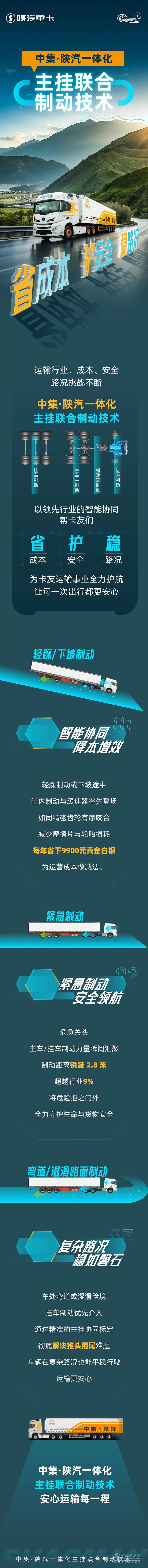 中集·陜汽一體化主掛聯(lián)合制動技術(shù)，省成本、護安全、穩(wěn)路況！