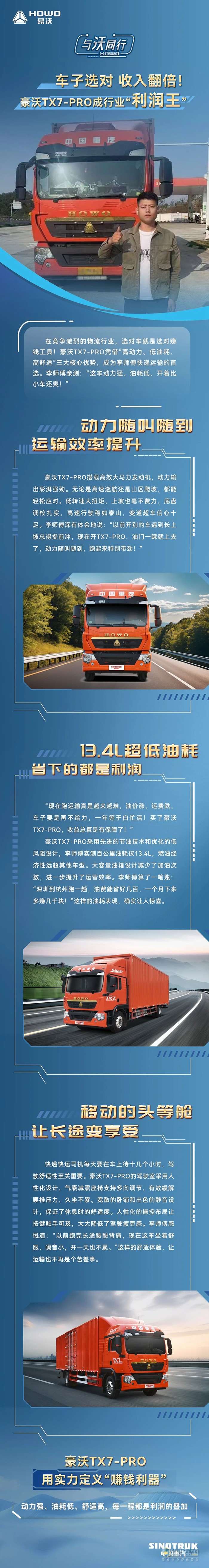 豪沃TX7-PRO成行業(yè)“利潤王”！