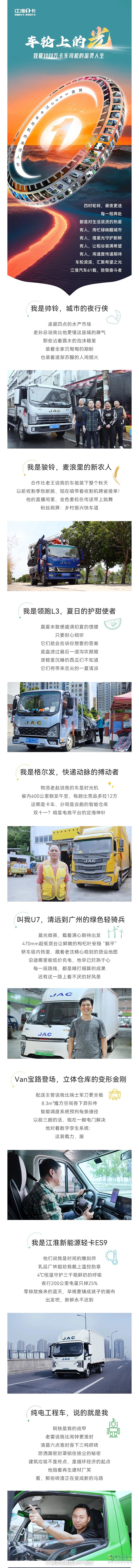 江淮1卡：《車輪上的光》致敬3000萬卡車司機(jī)的滾燙人生